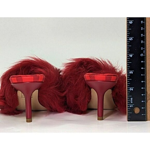 Burberry Jackie 75 Women's Shearling Mules Sandal in Ripple Size 38.5 MSRP $950 - Picture 7 of 11